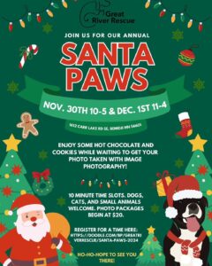 Great River Rescue Santa Paws Fundraiser @ Great River Rescue