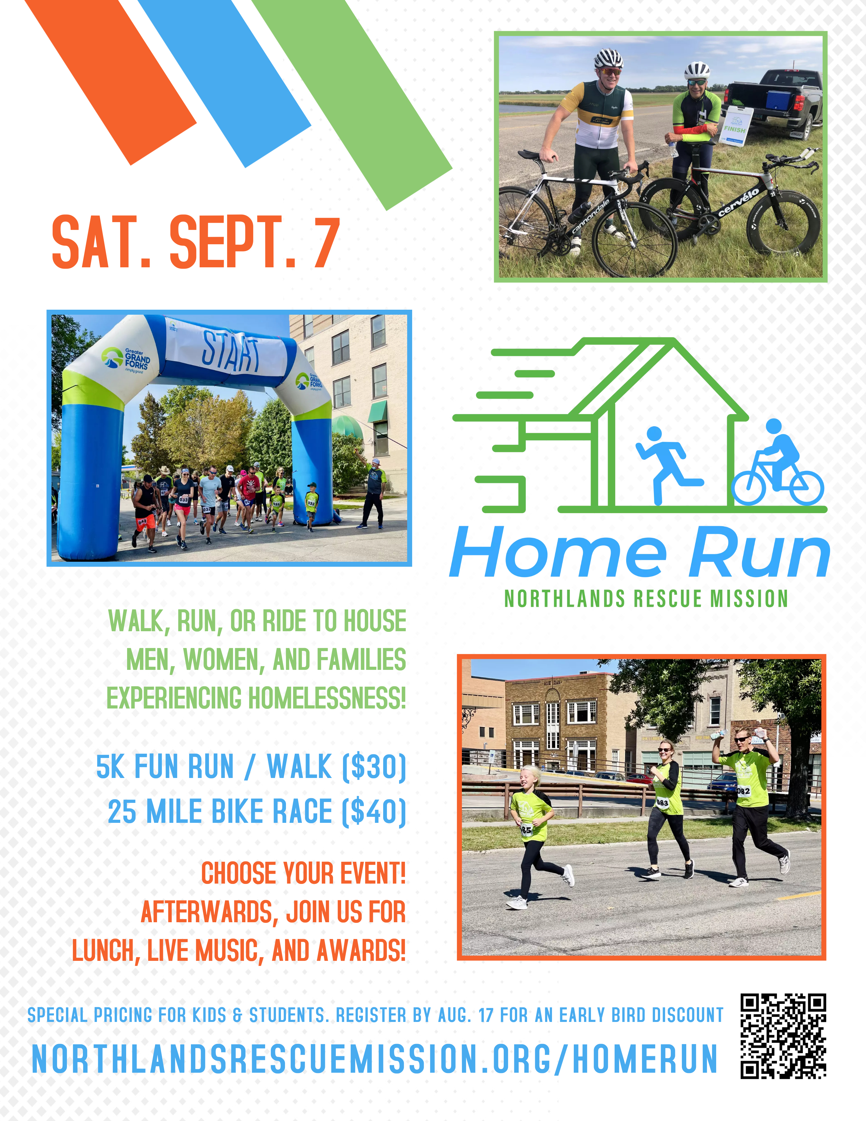 Home Run 5k & Bike Race @ Northlands Rescue Mission