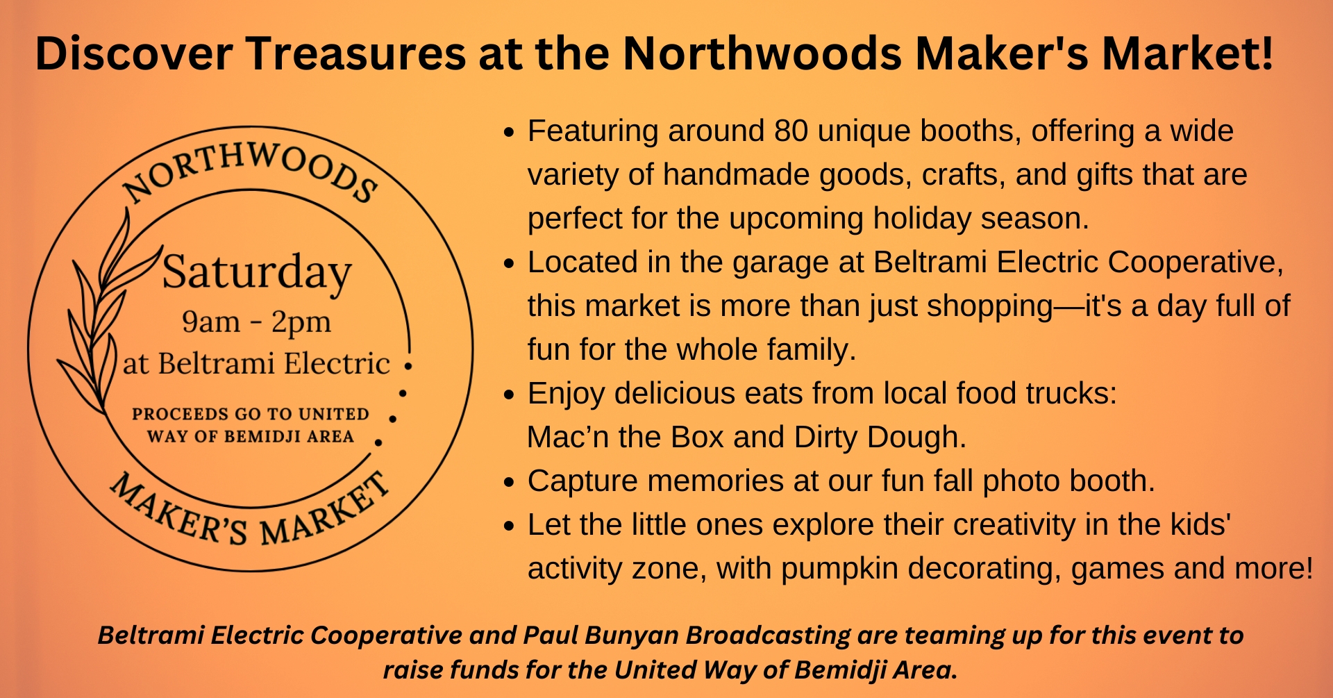 Northwoods Maker's Market @ Beltrami Electric Cooperative