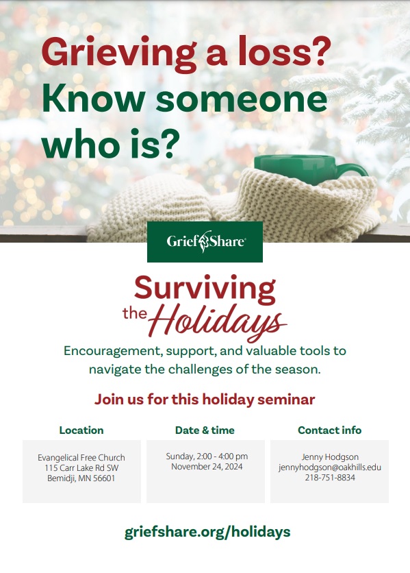 Surviving The Holidays Grief Share & Loss Support @ Bemidji Evangelical Free Church