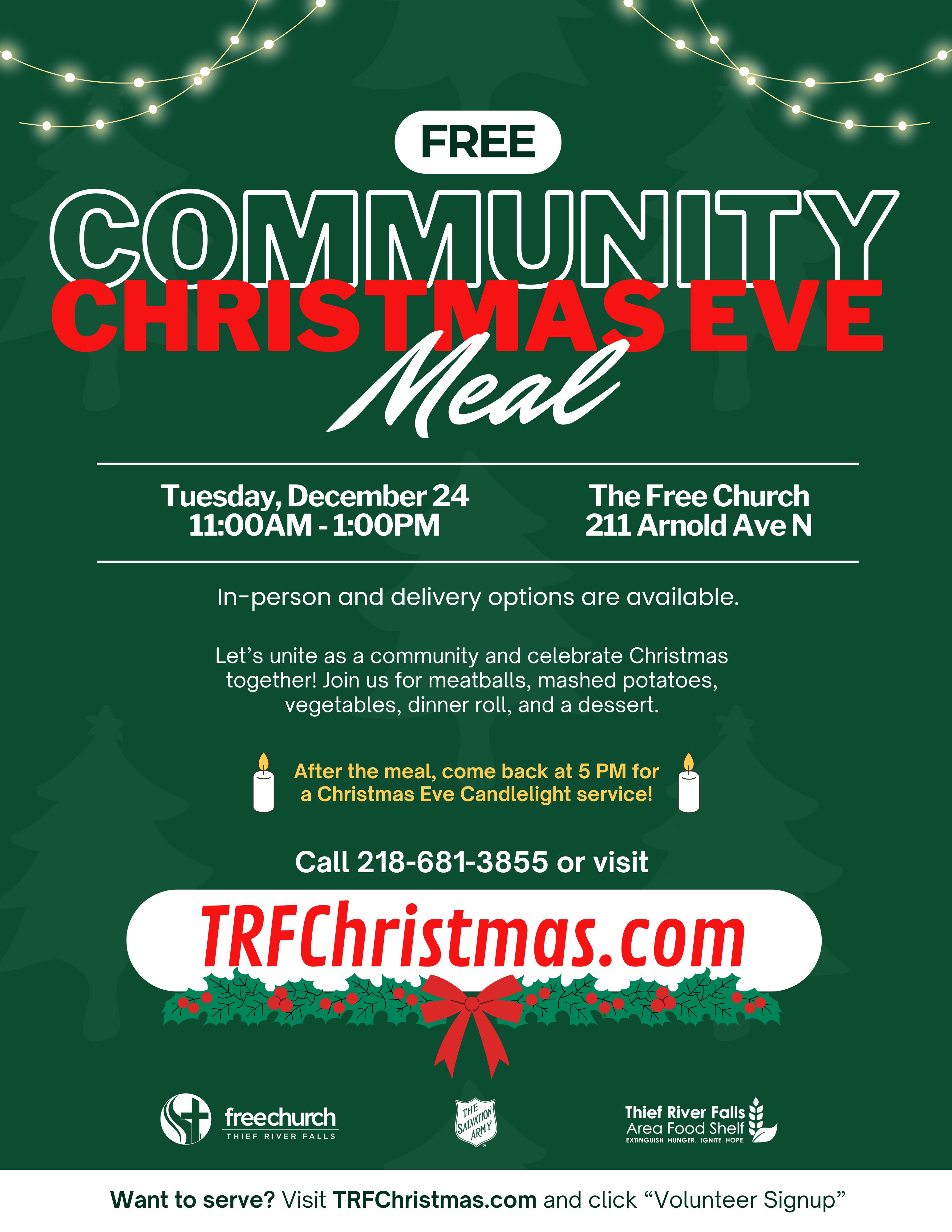 Community Christmas Eve Meal @ Thief River Falls Evangelical Free Church